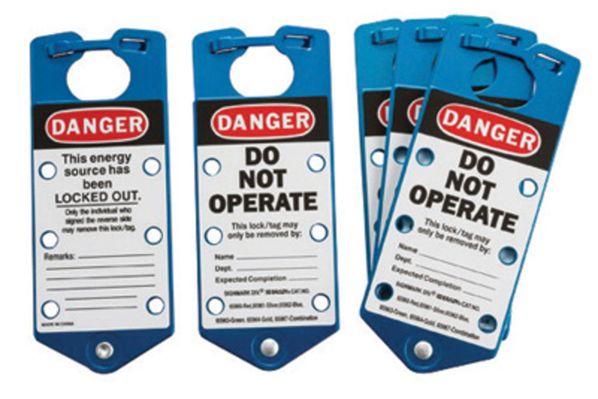 Brady® Blue Aluminum Lockout Hasp (5 ea)