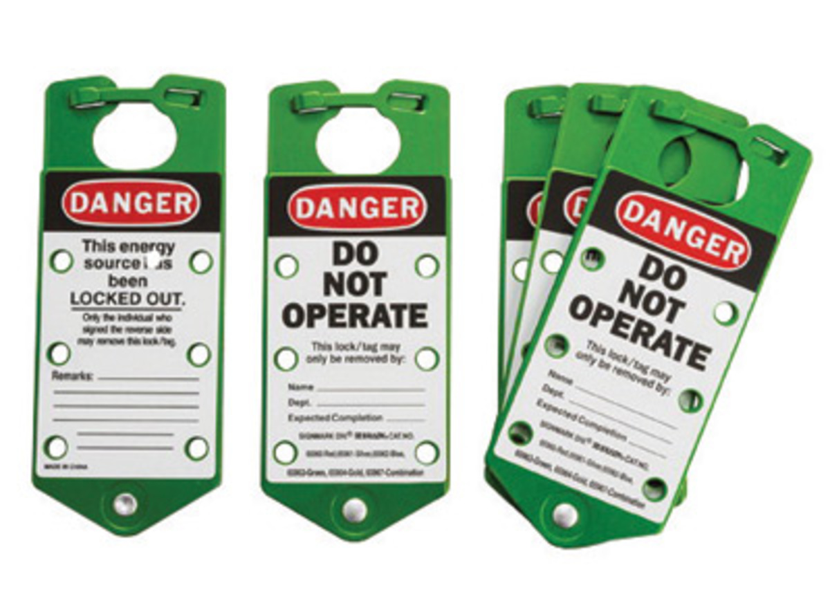 Brady Green Aluminum Lockout Hasp 5 eaDANGER DO NOT O BRD65963 for sale online at autumn supply