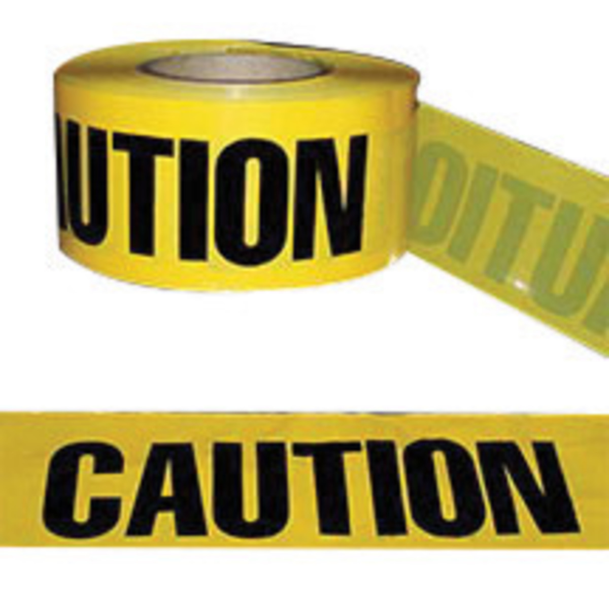 Harris Industries Barricade Tape: Caution | Black/Yellow Polyethylene Tape H29BT05AL for sale online at autumn supply