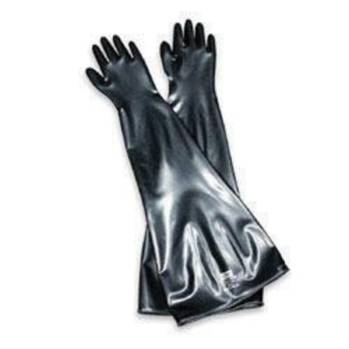 Honeywell Size 10 1/2 Black Glovebox 15 mil Neoprene Chemical Resistant Gloves