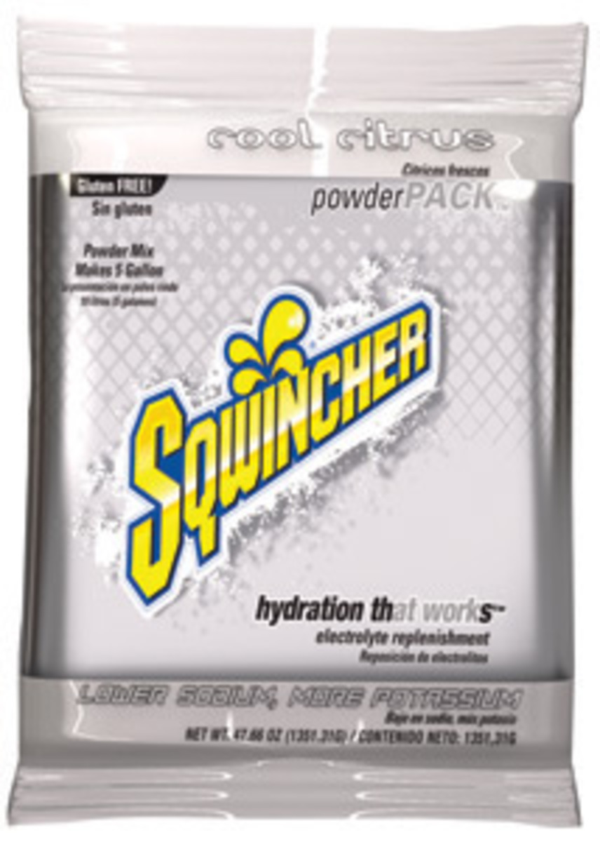 Sqwincher® 47.66 Ounce Cool Citrus Flavor Powder Pack Powder Mix Package Electrolyte Drink
