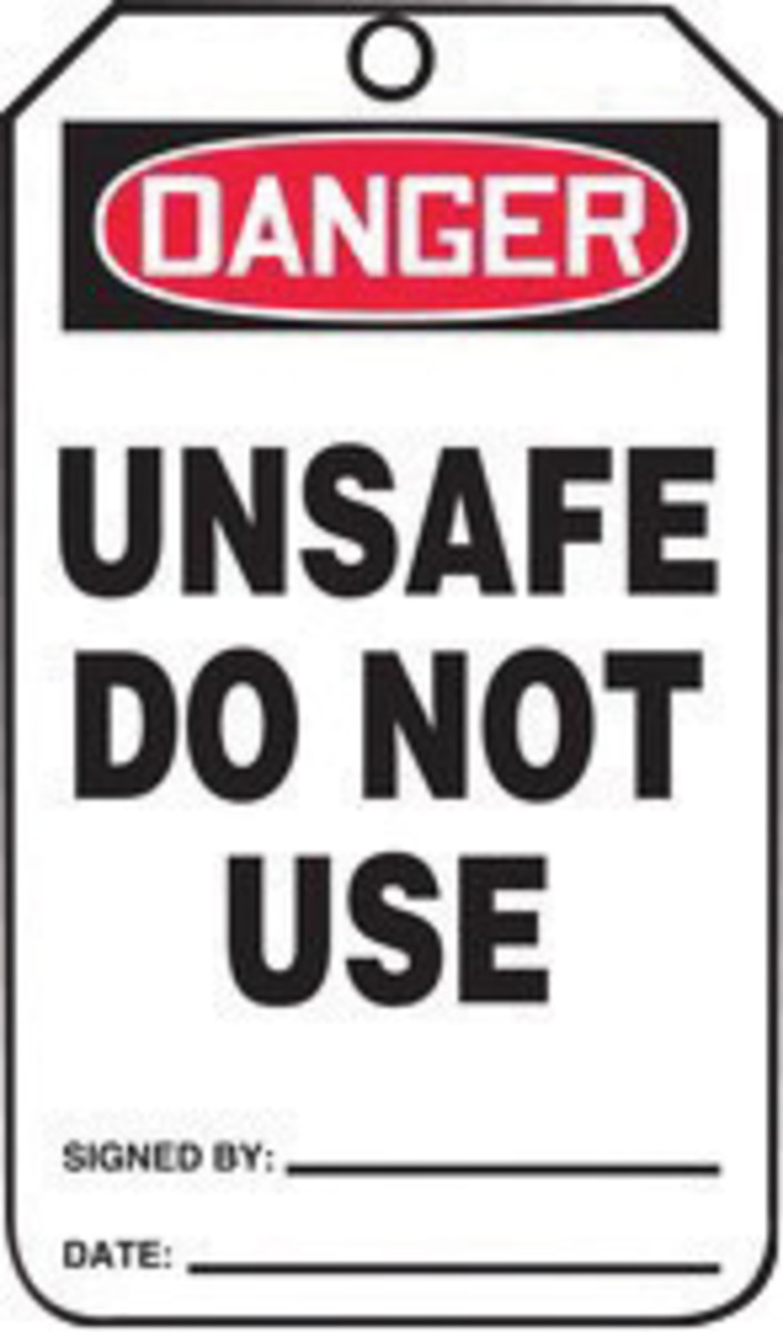 Accuform Signs 5 34 X 3 14 Black Red And White 10 mil A81MDT191CTP for sale online at autumn supply