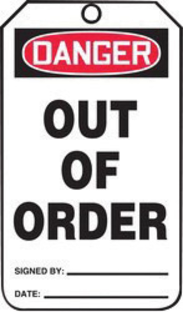 Accuform Signs 5 34 X 3 14 Black Red And White 10 mil A81MDT231CTP for sale online at autumn supply