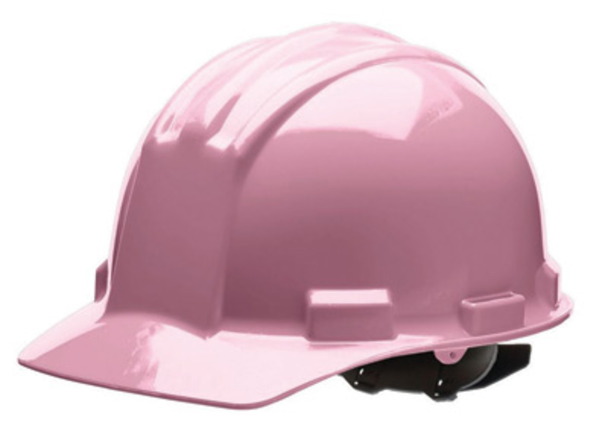 Bullard® Pink HDPE Cap Style Hard Hat With Pinlock/4 Point Pinlock Suspension