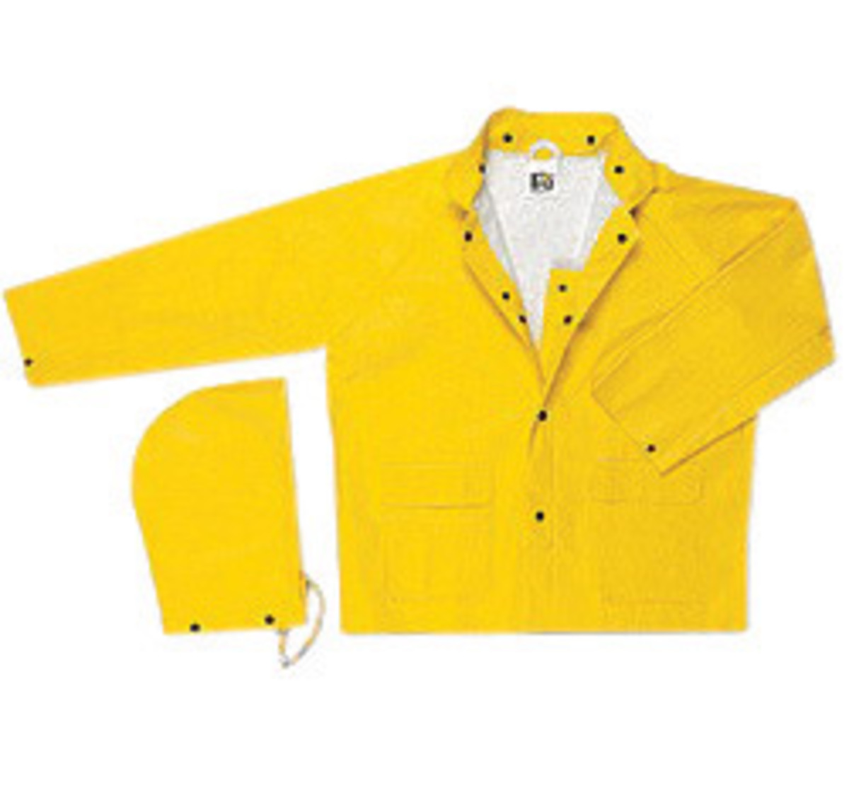 MCR Safety® Yellow Commodore .40 mm Polyester And PVC Jacket With No Hood
