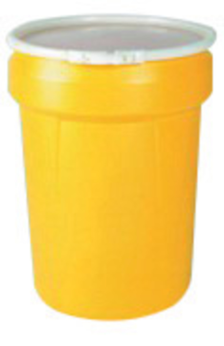 Eagle 30 Gallon Yellow HDPE Open Head Containment Lab E421601 for sale online at autumn supply