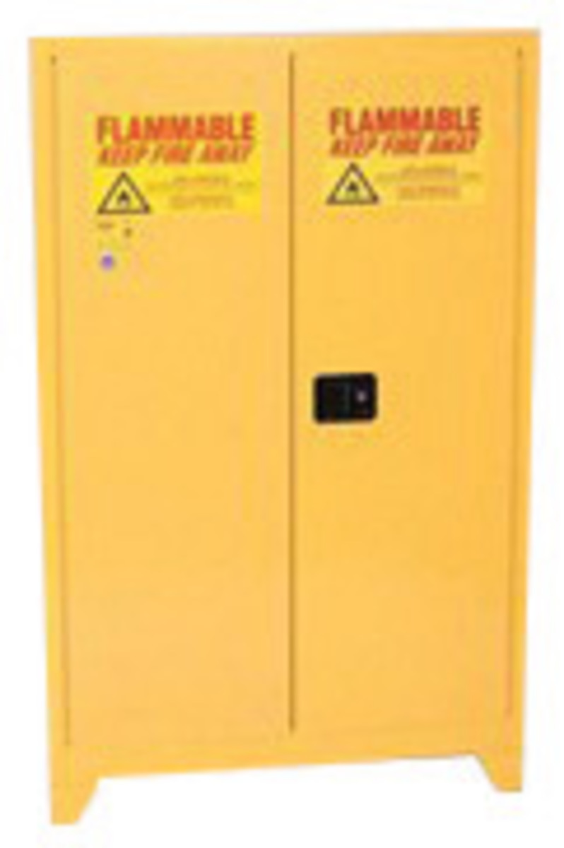 Eagle 45 Gallon Yellow Tower™ 18 Gauge Steel Safety Storage Cabinet