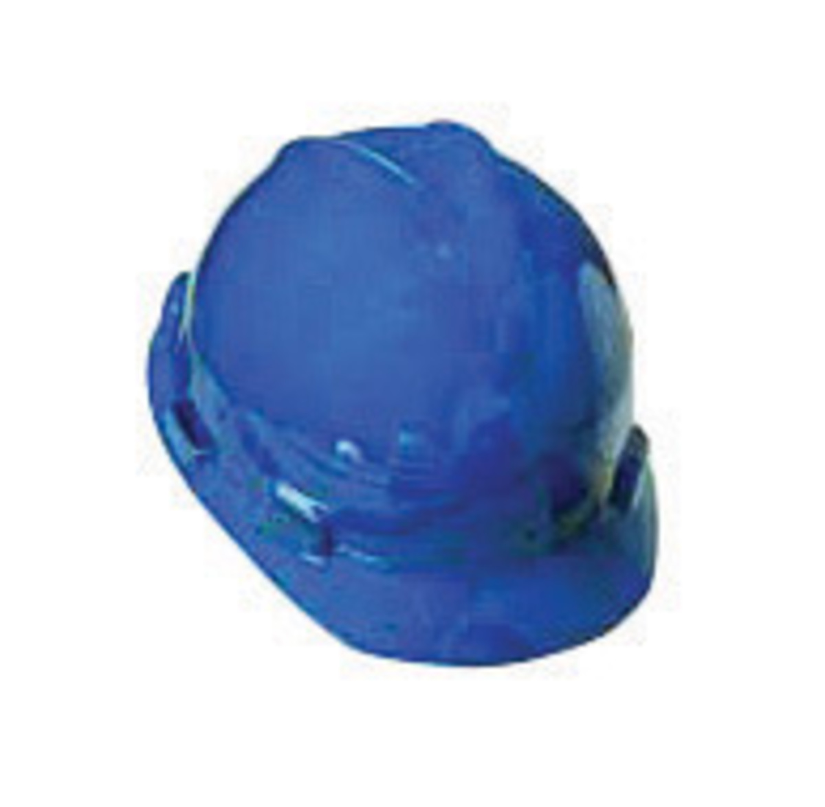 MSA Blue Polyethylene Cap Style Hard Hat With Pinlock/4 Point Pinlock Suspension