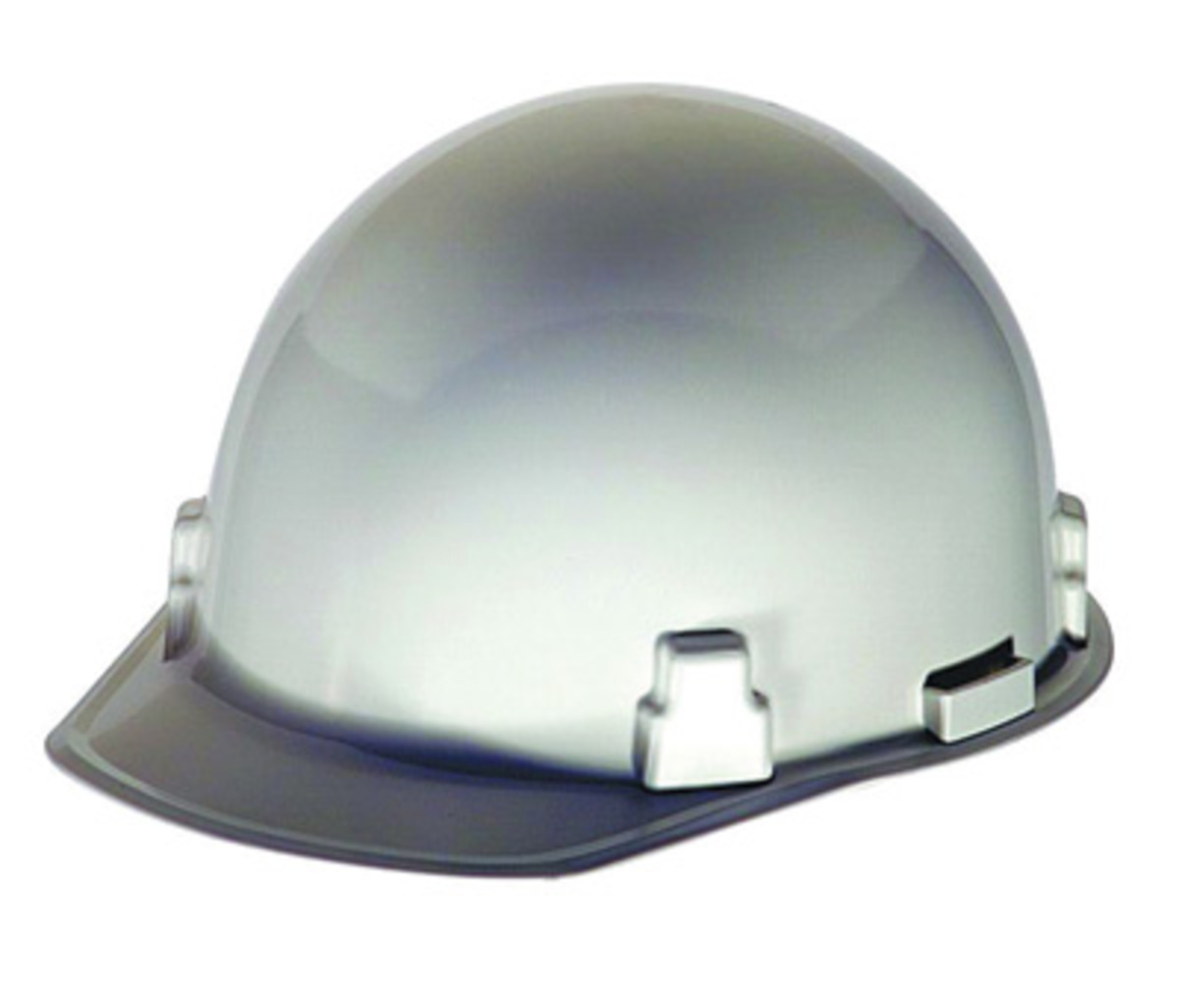 MSA White Nylon Cap Style Hard Hat With Ratchet/4 Point Ratchet Suspension