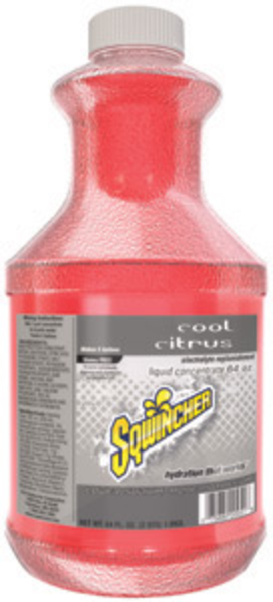 Sqwincher® 64 Ounce Cool Citrus Flavor Liquid Concentrate Bottle Electrolyte Drink