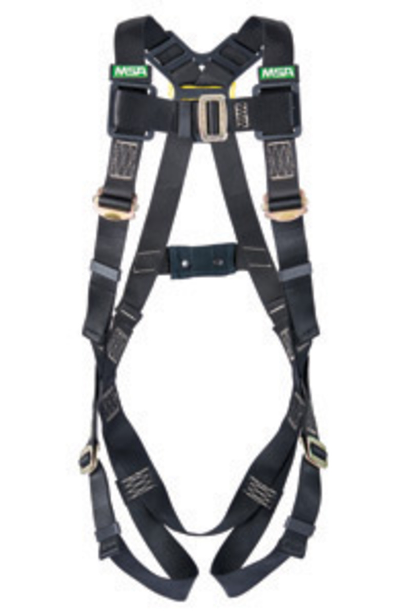MSA Standard Workman® Arc Flash Vest Style Harness With Back Steel D-Ring And Qwik-Fit Leg Straps