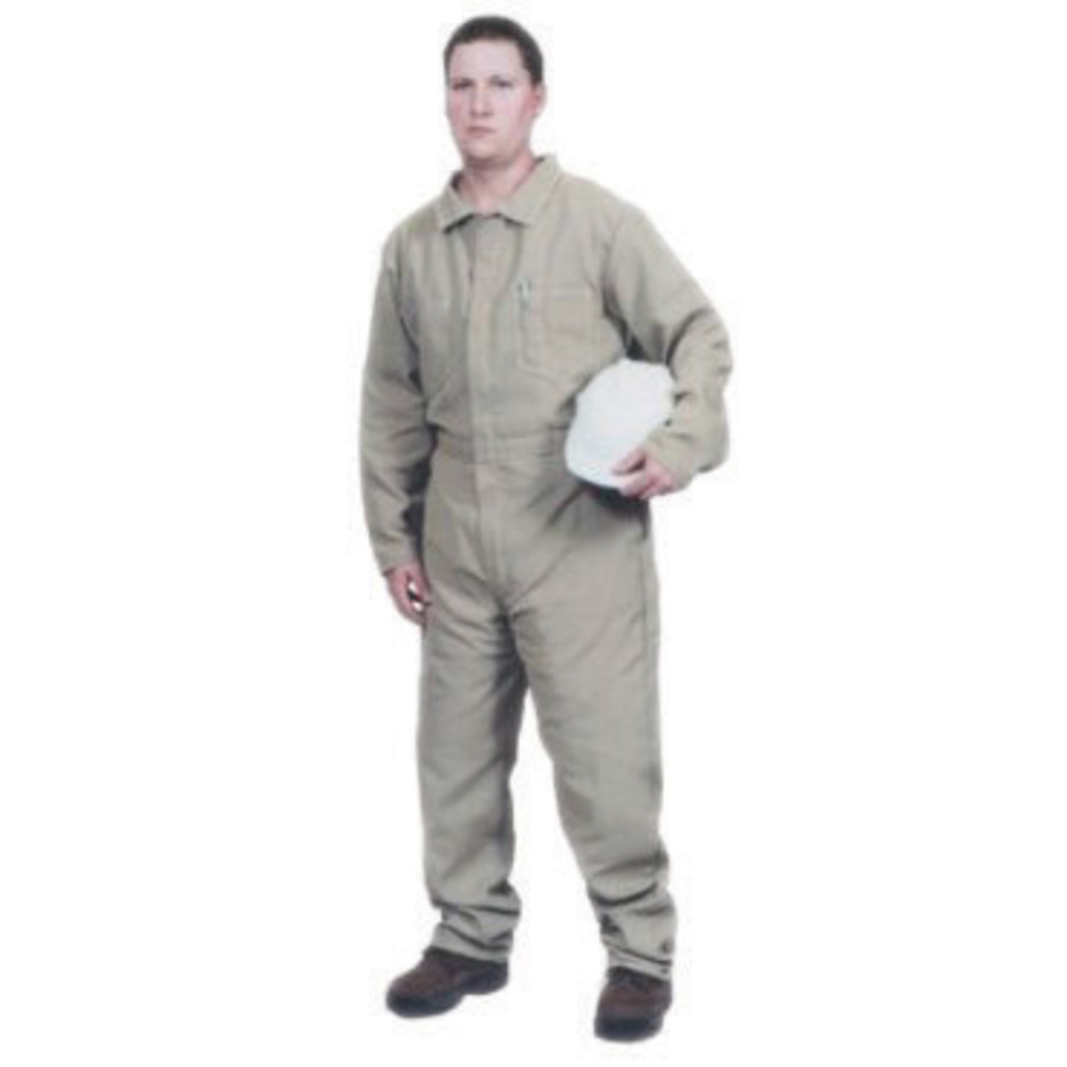 Stanco Safety Products™ Large Gray Indura® Arc Rated Flame Resistant Coveralls With Front Zipper Closure