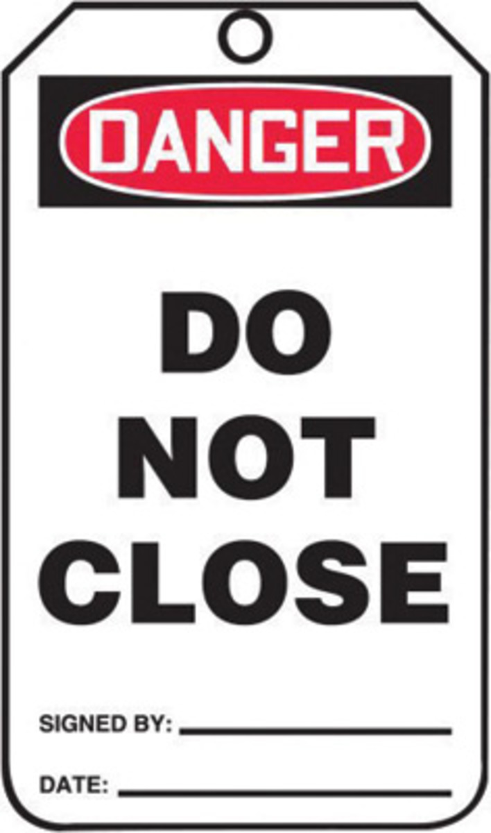 Accuform Signs 5 34 X 3 14 15 mils RPPlastic Safety T A81MDT120PTP for sale online at autumn supply
