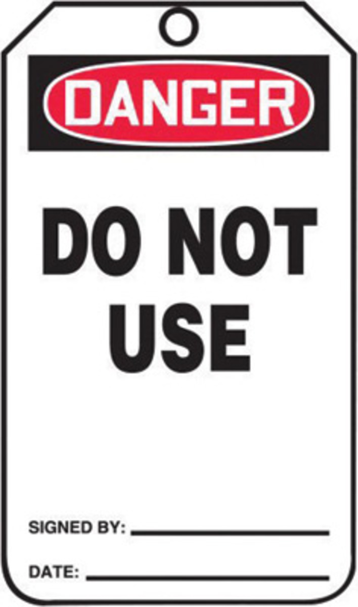 Accuform Signs 5 34 X 3 14 10 mils PFCardstock Safety A81MDT217CTP for sale online at autumn supply