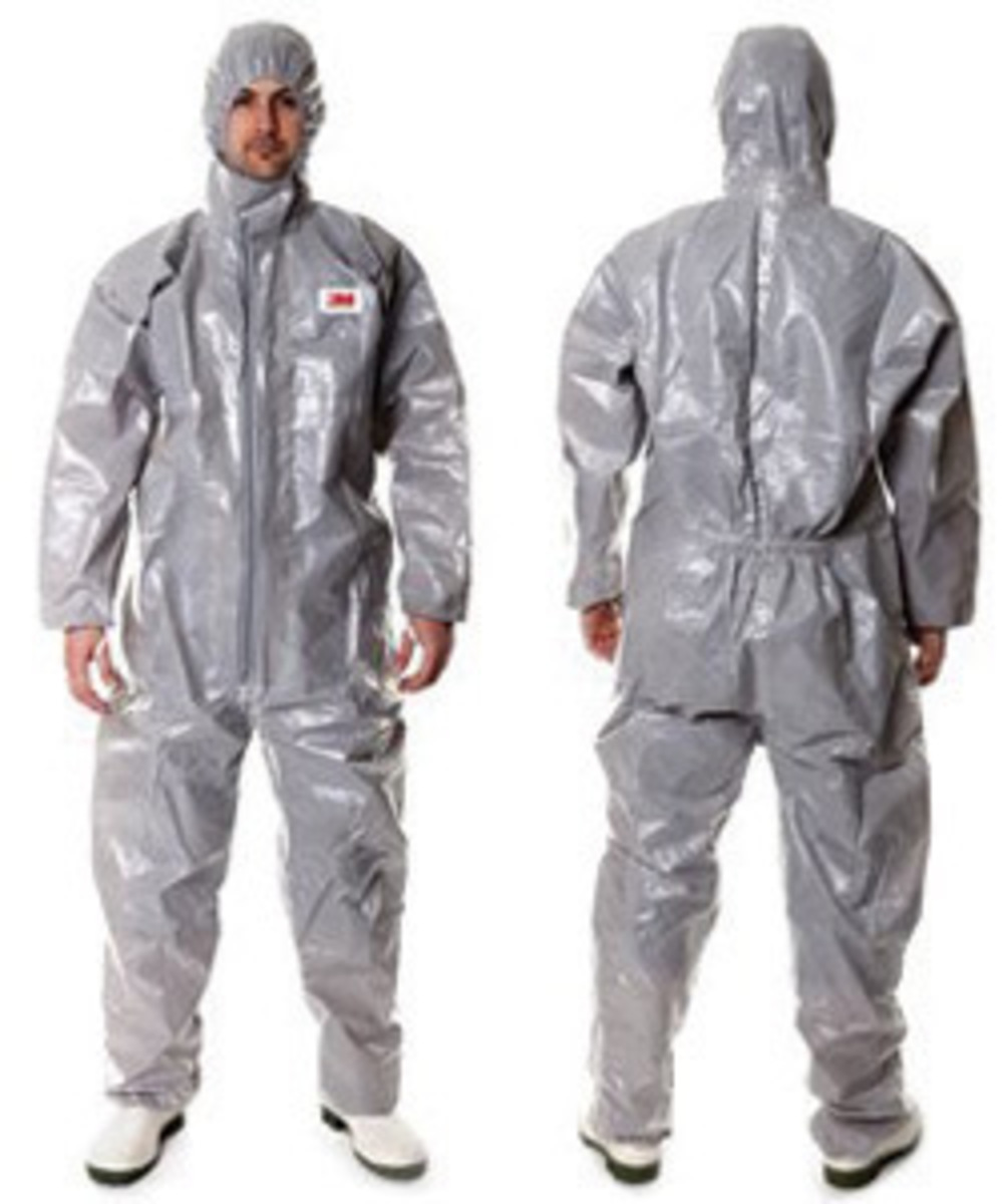 3M™ Large Gray Polypropylene/Polyethylene Coveralls (Availability restrictions apply.)