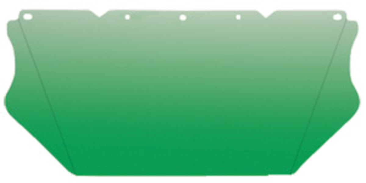 MSA VGard 8 X 17 X .06 Green Polycarbonate Faceshield MSA10115842 for sale online at autumn supply