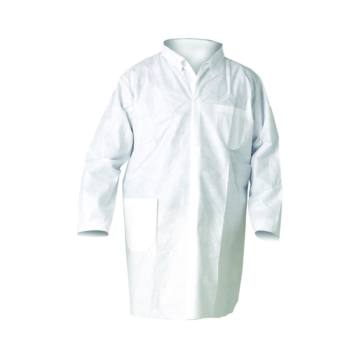 Kimberly-Clark Professional™ Large White KleenGuard™ A20 SMS Disposable Lab Coat (Availability restrictions apply.)