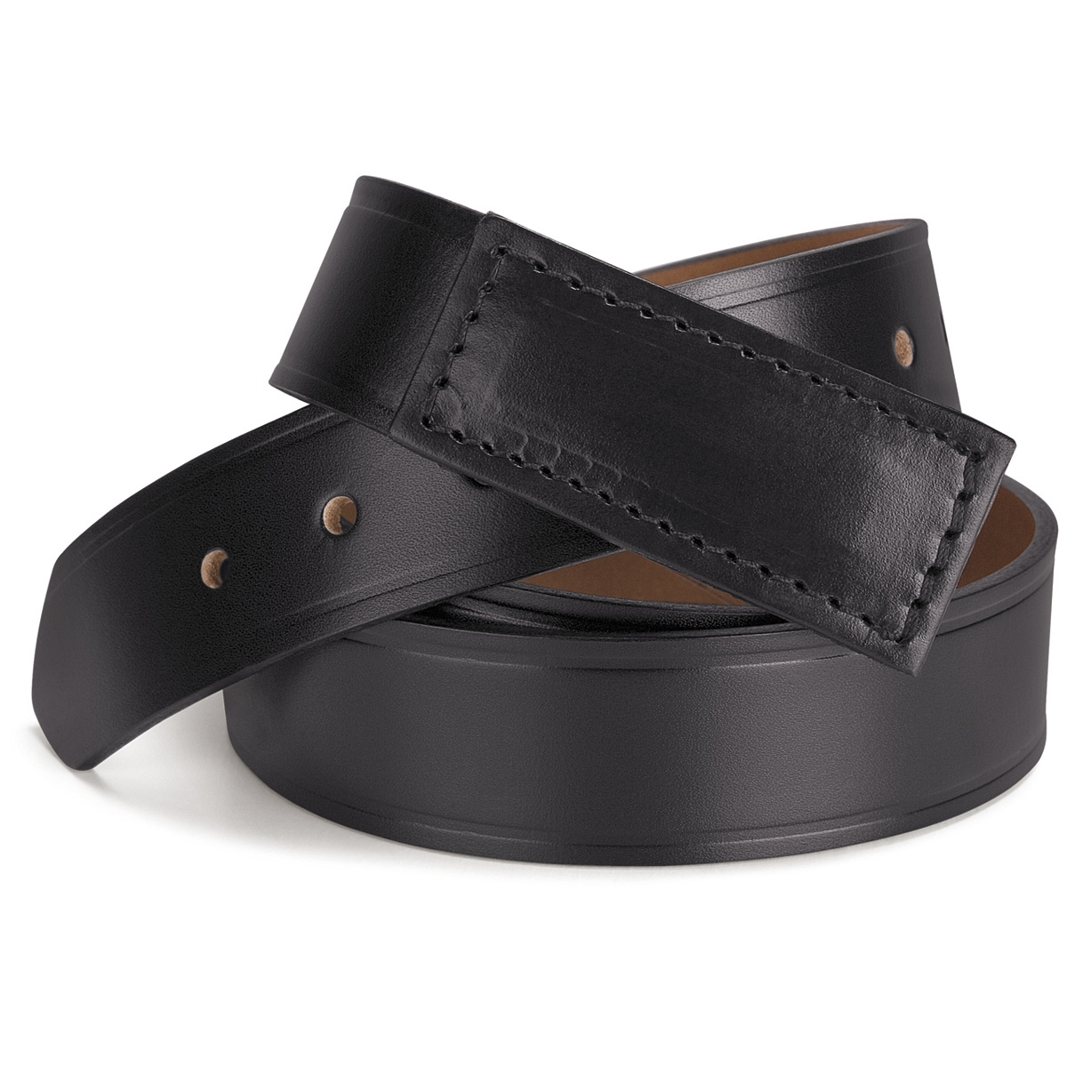 Red Kap® X-Large/Regular Black Leather Belt With No-Scratch Buckle Closure