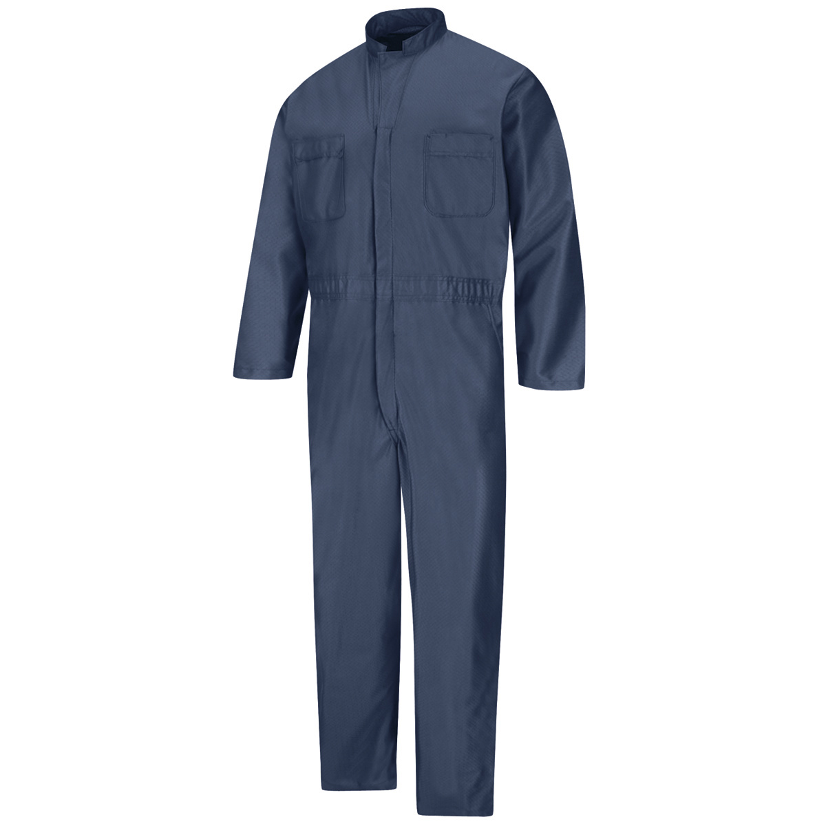 Red Kap® Large/Regular Navy Coveralls With Zipper Closure
