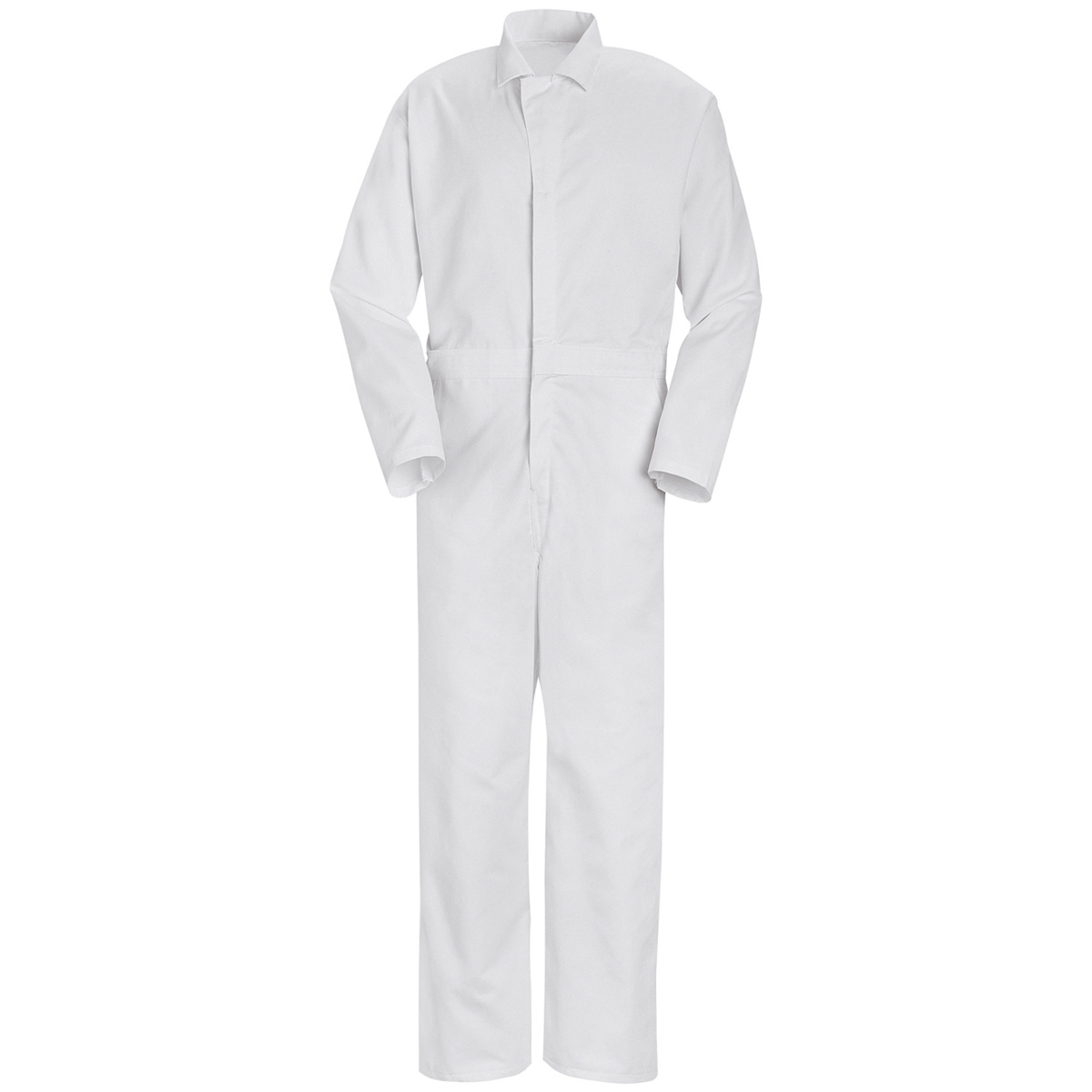 Red Kap® X-Large/Regular White Coveralls With Zipper Closure