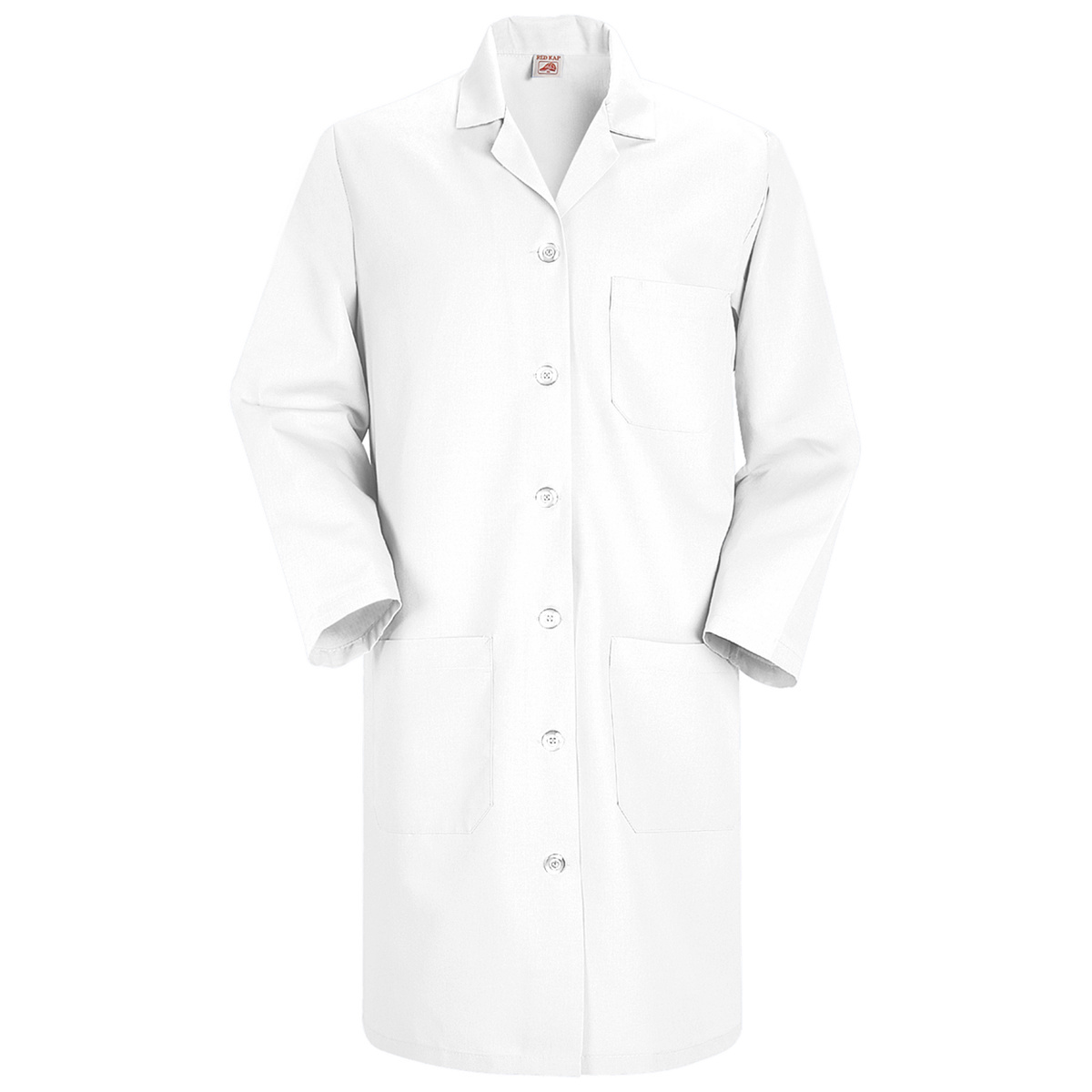 Red Kap® Medium/Regular White 5 Ounce Lab Coat With Button Closure