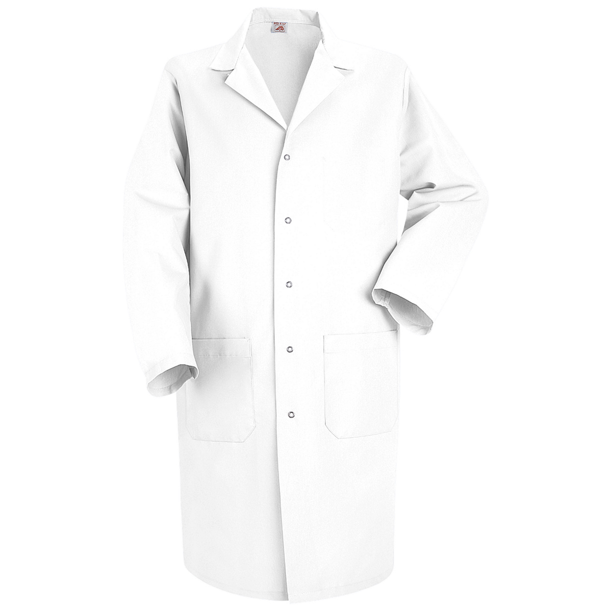 Red Kap® Large/Regular White Lab Coat With Gripper Closure