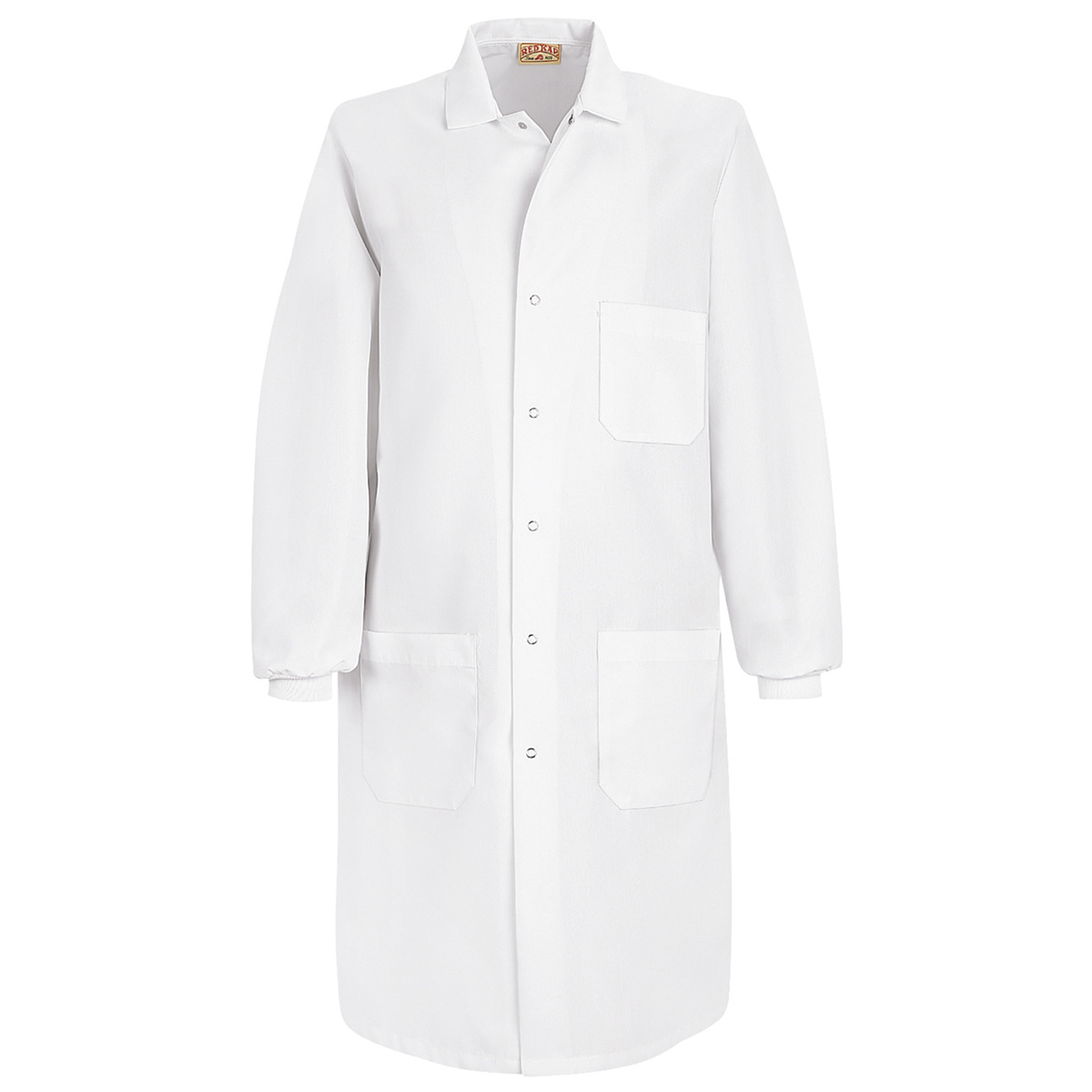 Red Kap® Large/Regular White Jacket With Gripper Closure