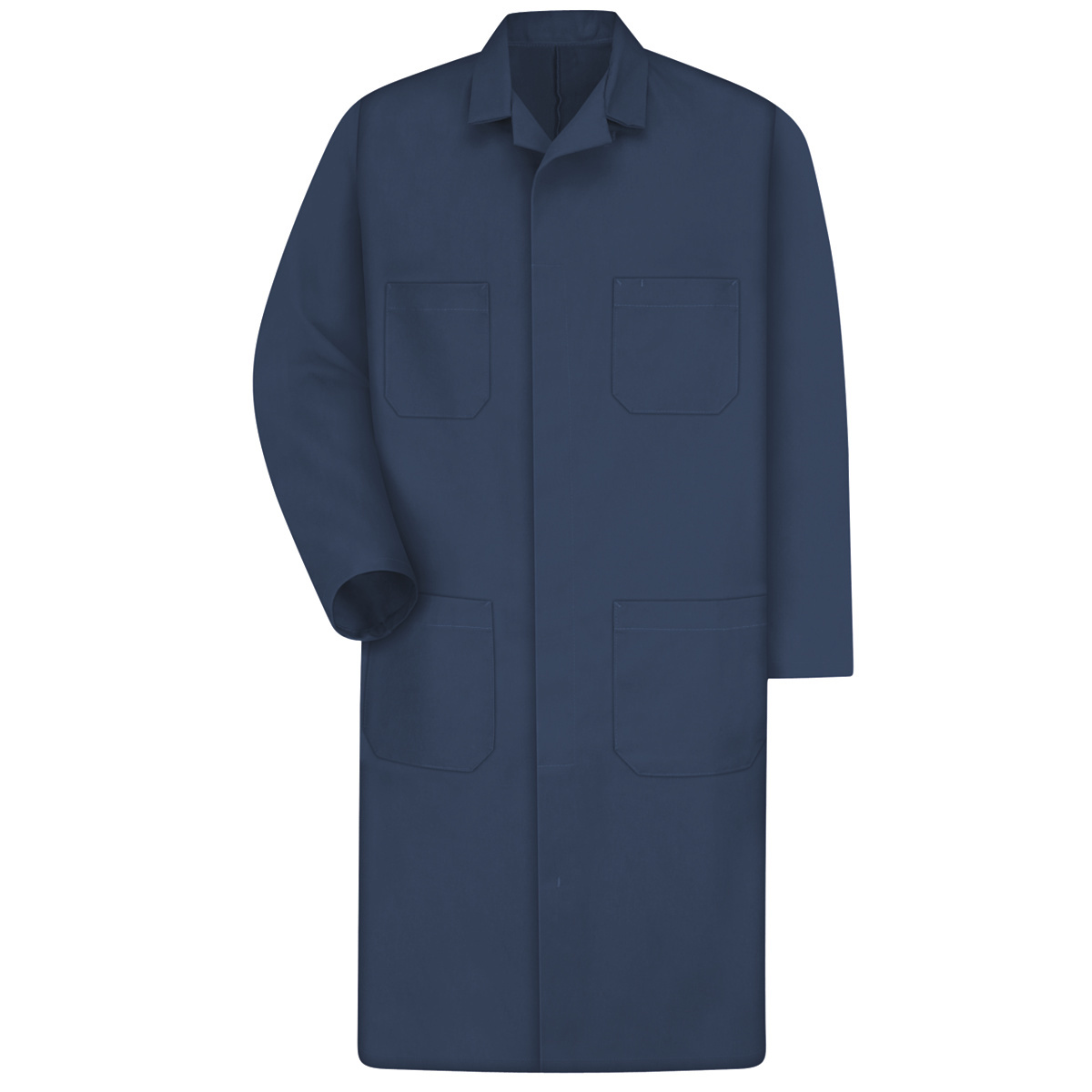 Red Kap 48Regular Navy Shop Coat With Gripper Closure R30KT30NVRG48 for sale online at autumn supply