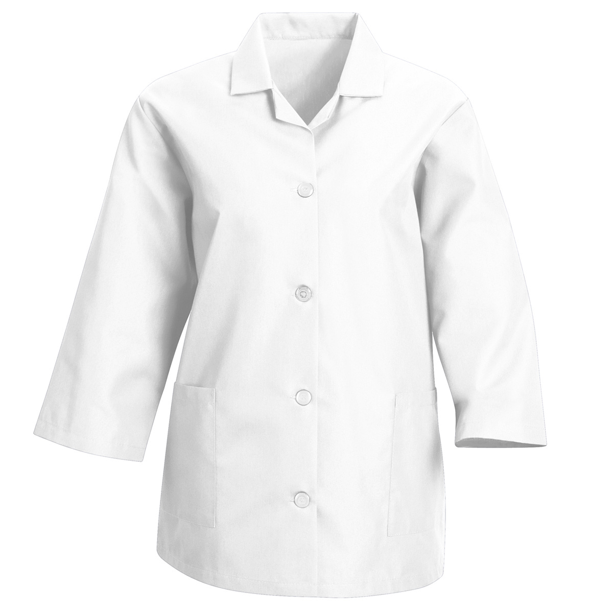 Red Kap® 2X/Regular White Smock With Button Closure