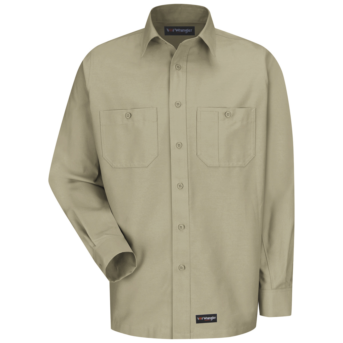 Red Kap® Large/Regular Khaki 5.25 Ounce Cotton/Polyester Shirt With Button Closure