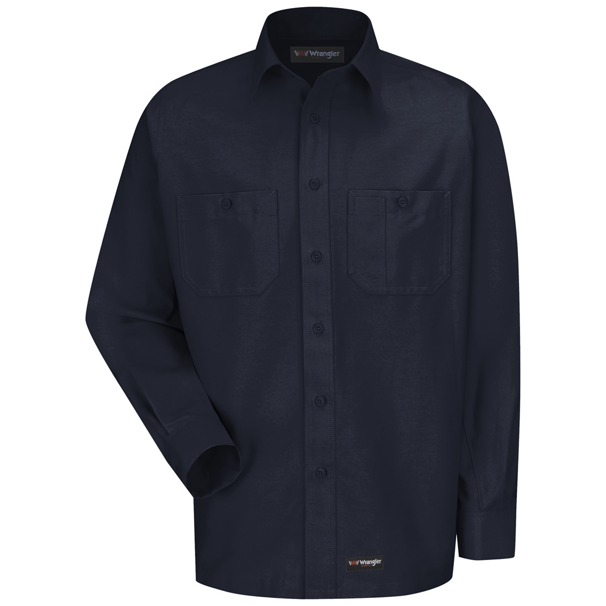 Red Kap® Large/Regular Navy 5.25 Ounce Cotton/Polyester Shirt With Button Closure