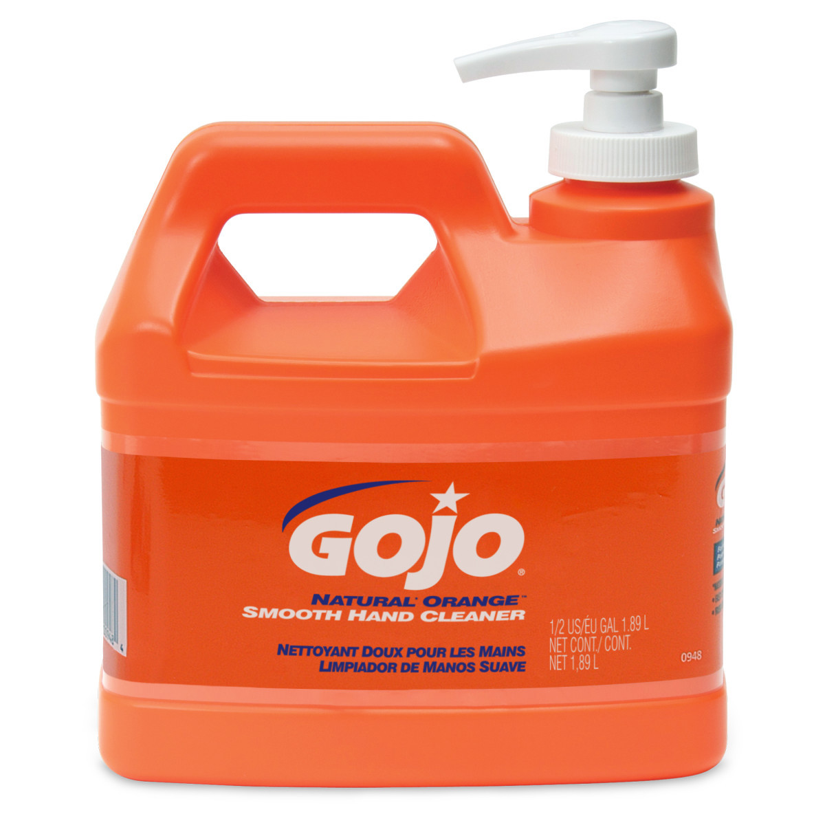 GOJO® 1/2 Gallon Bottle White NATURAL* ORANGE™Citrus Scented Heavy Duty Hand Cleaner (Availability restrictions apply.)