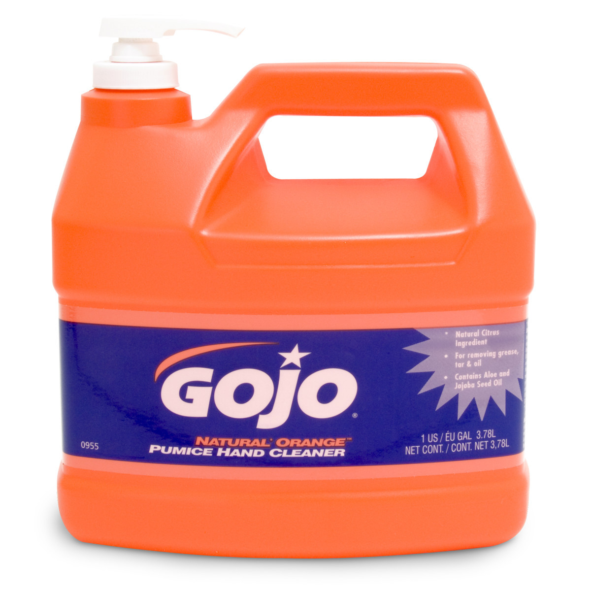 GOJO® 1 Gallon Bottle White NATURAL* ORANGE™Citrus Scented Heavy Duty Hand Cleaner (Availability restrictions apply.)