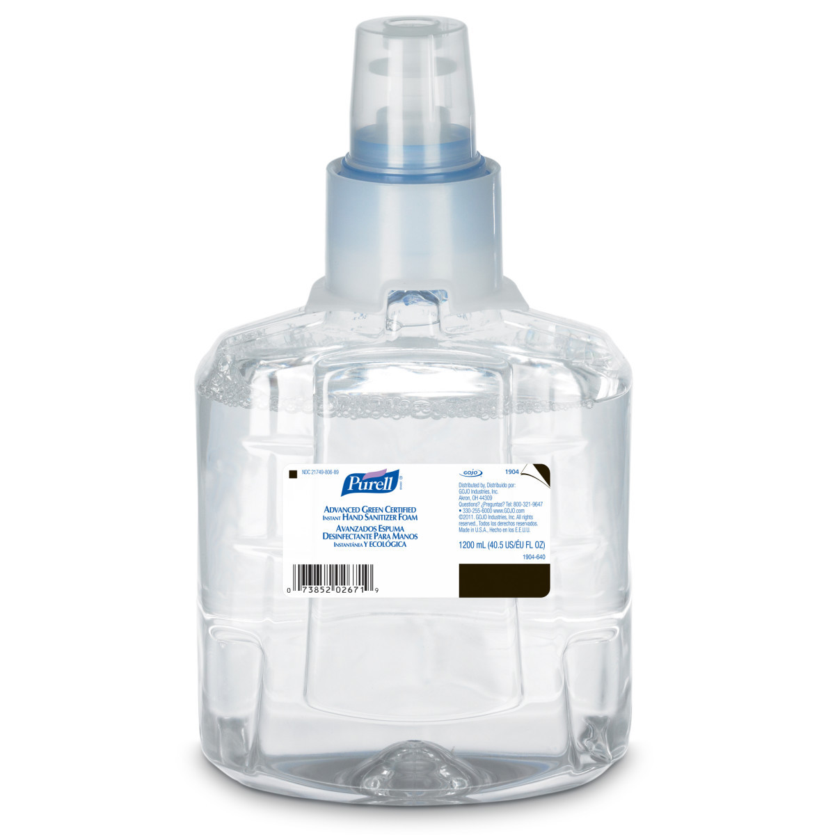 GOJO® 1200 mL Refill Clear PURELL® Fragrance-Free Hand Sanitizer (Availability restrictions apply.)