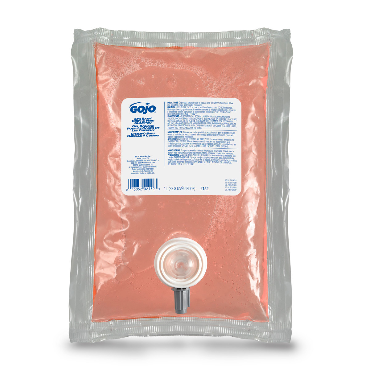 GOJO 1000 mL Refill Pink SPA BATH Herbal Scented Sham GOJ2152-08 for sale online at autumn supply