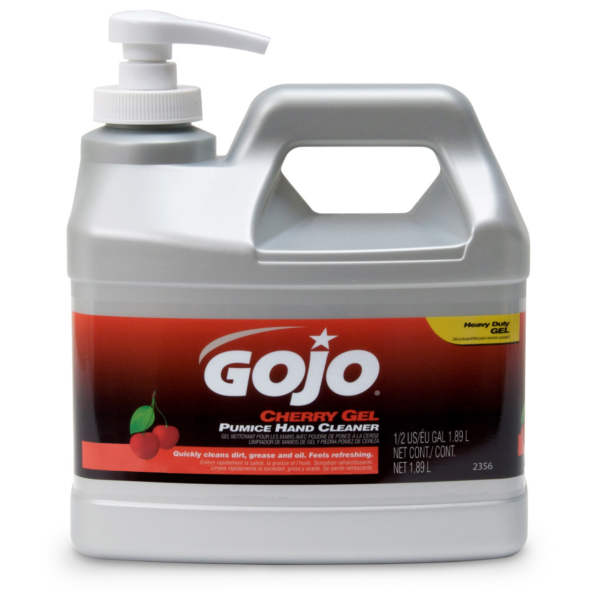 GOJO® 1/2 Gallon Bottle Red Cherry Scented Heavy Duty Hand Cleaner (Availability restrictions apply.)