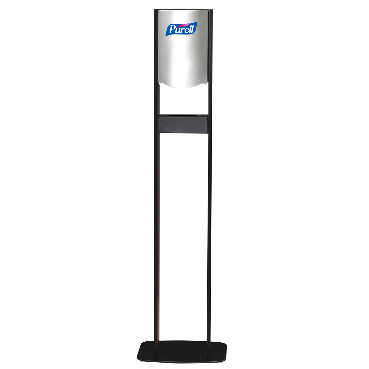 GOJO® 1200 mL Black and Silver ELITE™ TFX™ Dispenser Stand (Availability restrictions apply.)