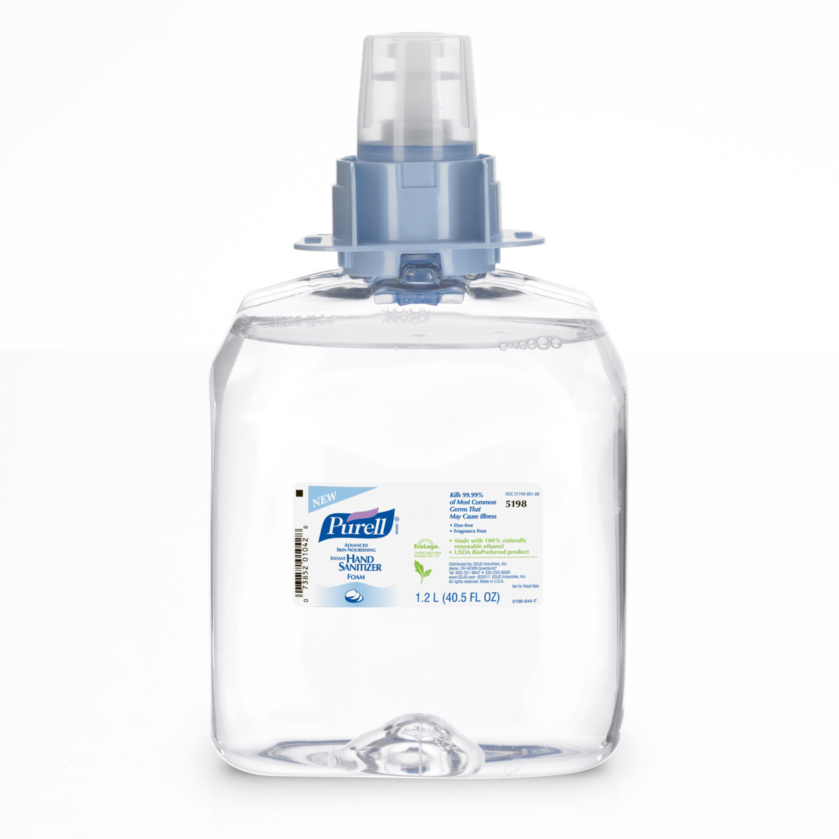 GOJO® 1200 mL Refill Clear PURELL® Fragrance-Free Hand Sanitizer (Availability restrictions apply.)