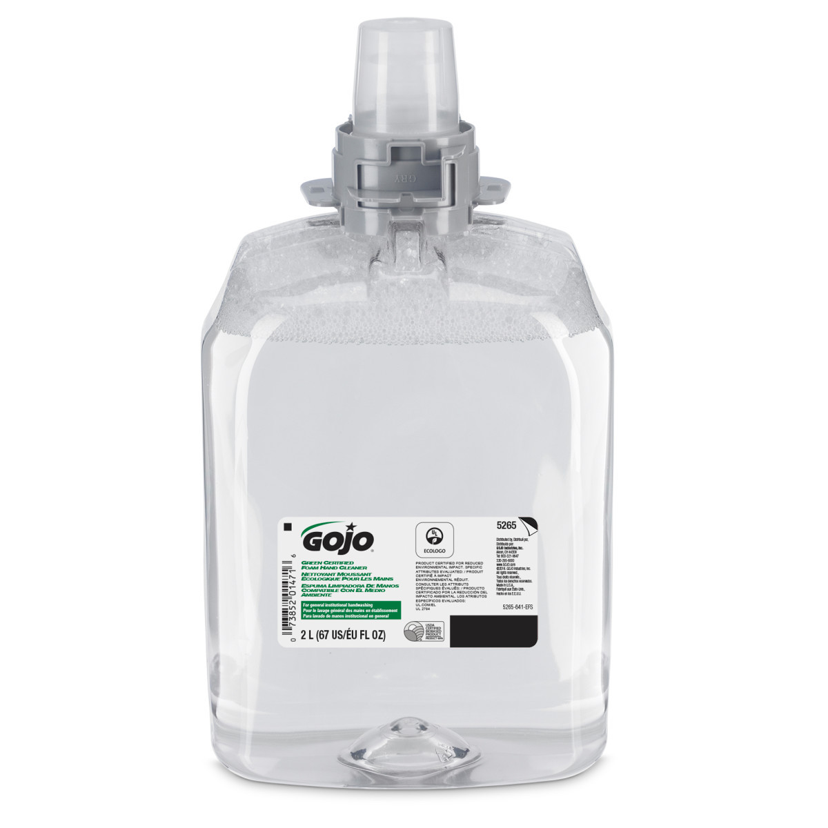 GOJO 2000 mL Refill Clear FragranceFree Hand Soap GOJ5265-02 for sale online at autumn supply