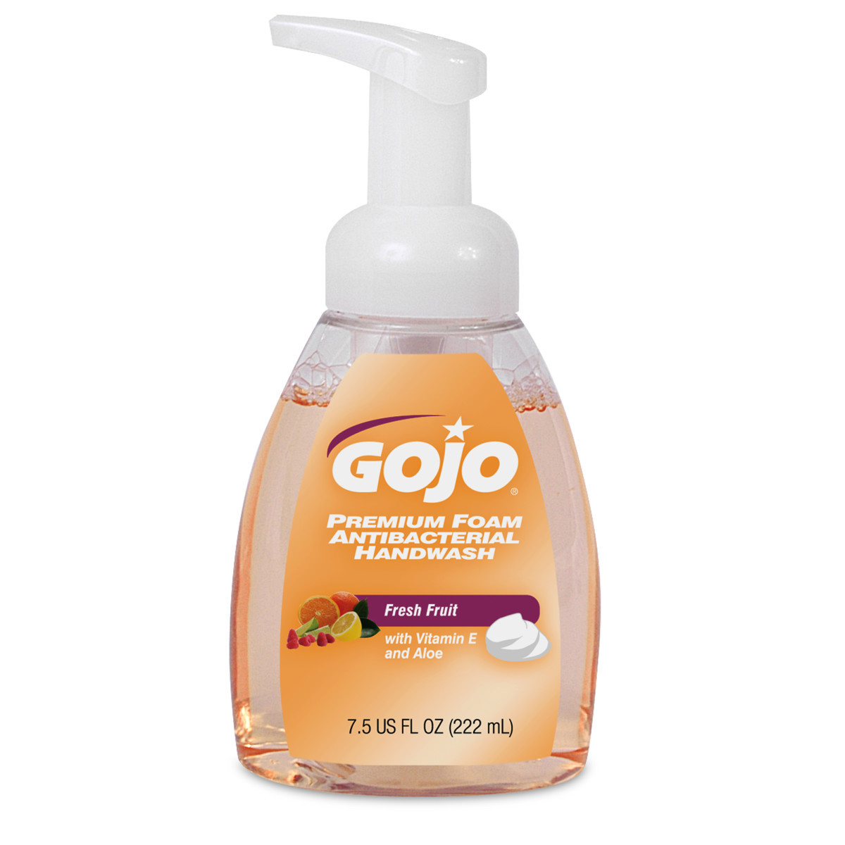 GOJO® 7.5 Ounce Bottle Light Amber Fresh Fruit Scented Hand Soap (Availability restrictions apply.)