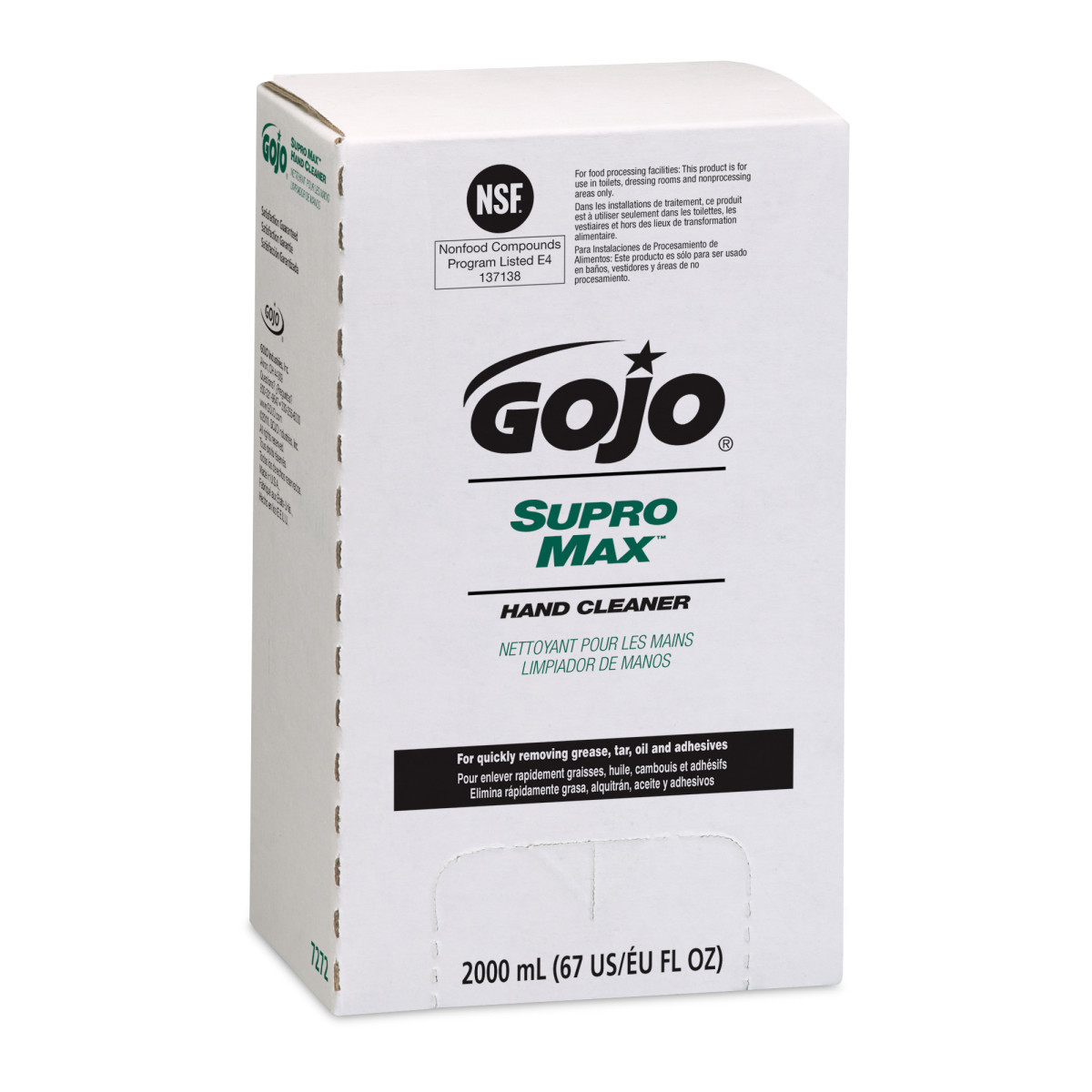 GOJO 2000 mL Refill Beige SUPRO MAXHeavy Duty Hand Cl GOJ7272-04 for sale online at autumn supply