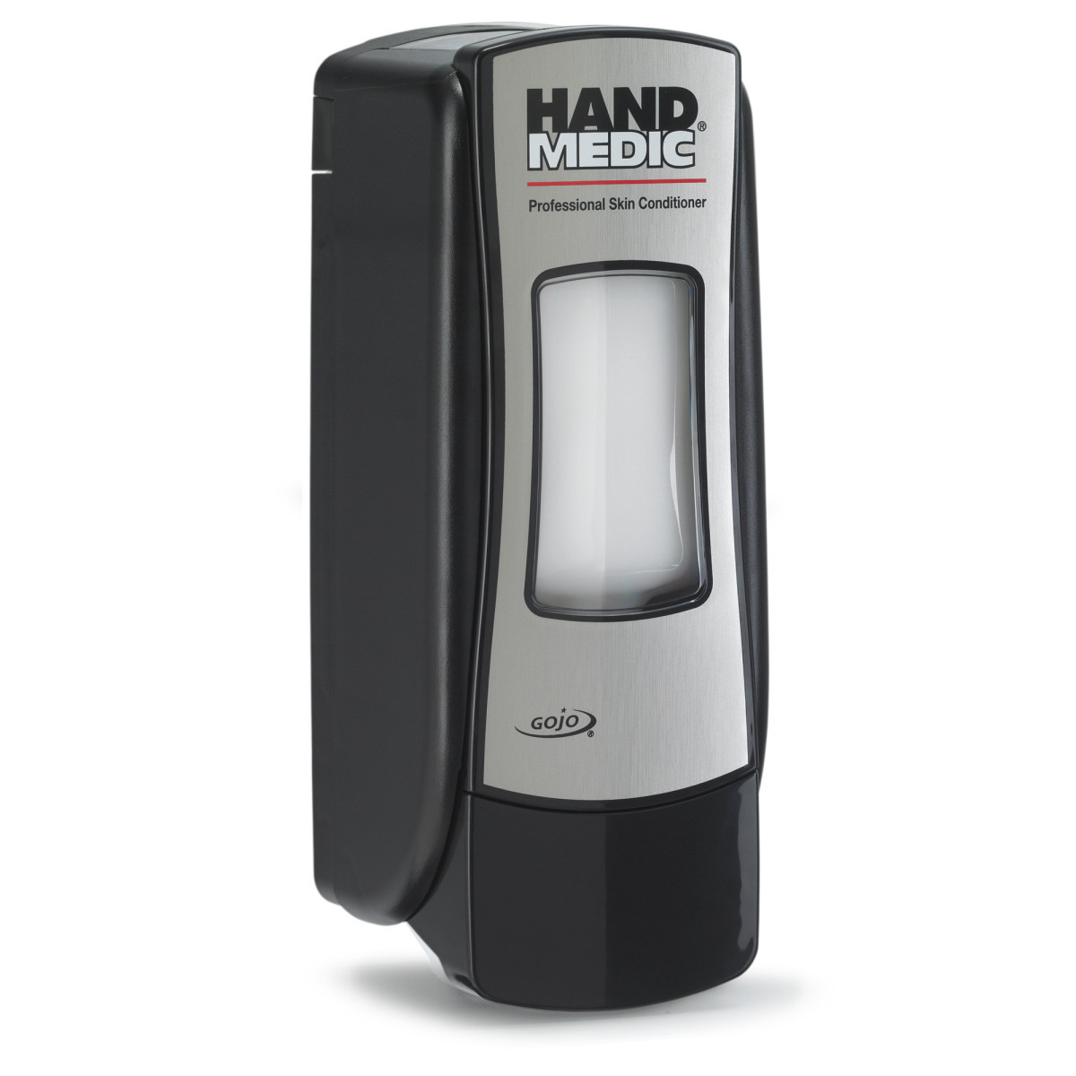 GOJO® 700 mL Chrome\Black HAND MEDIC®ADX-7™Wall Mount Dispenser (Availability restrictions apply.)