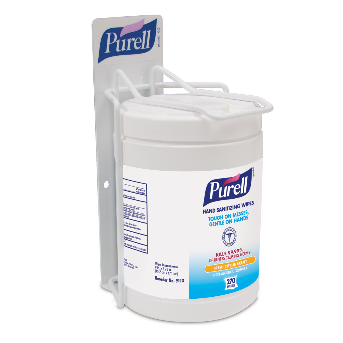 GOJO 270 Count PURELL Sanitizing Wipe Canister Bracke GOJ9001-01 for sale online at autumn supply