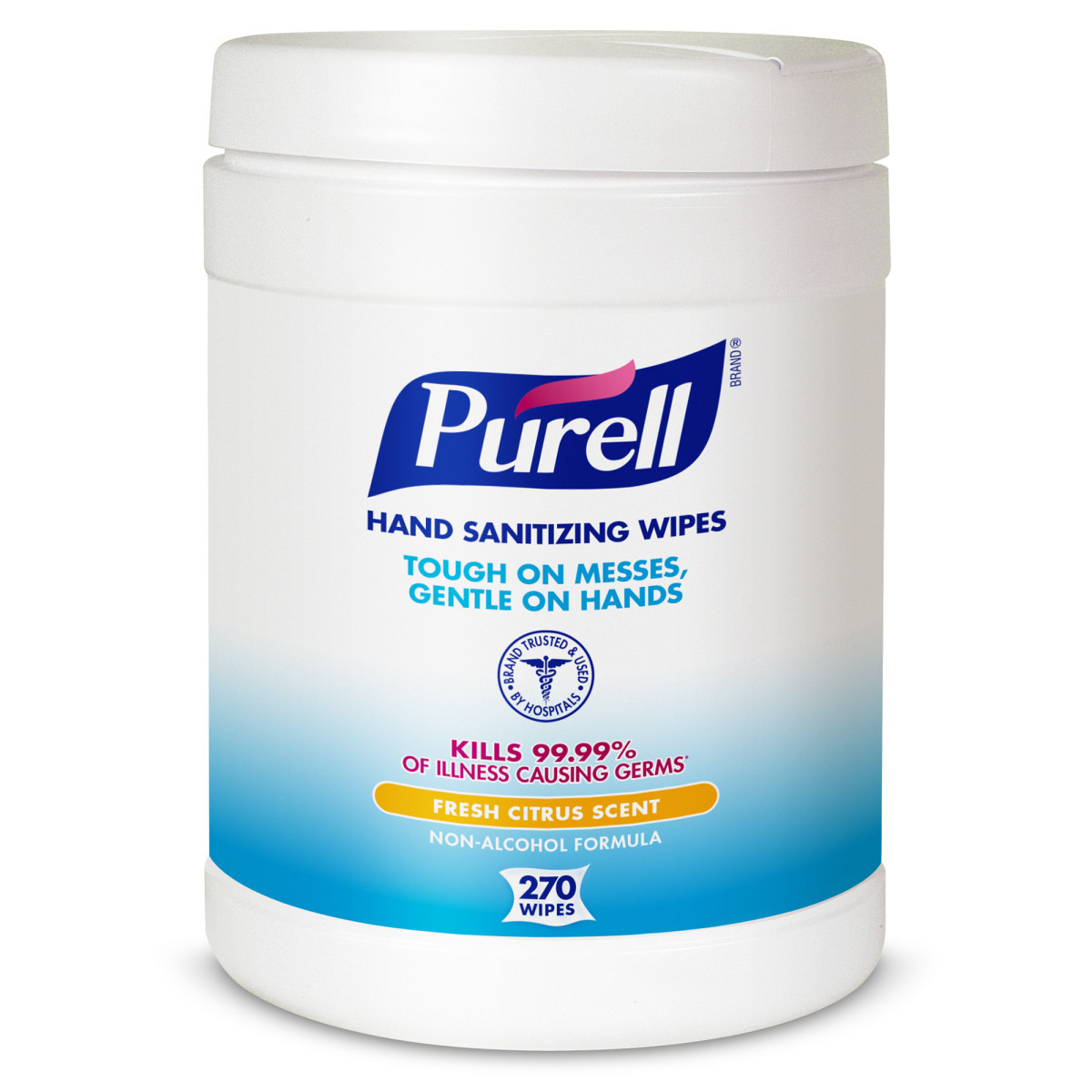 GOJO® 270 Count Canister PURELL® Citrus Scented Hand Sanitizer Wipes (Availability restrictions apply.)