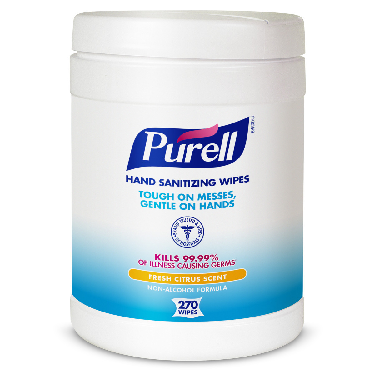 GOJO PURELL Citrus Hand Sanitizer Wipes (270 Count, 6/Case)  for sale online at autumn supply