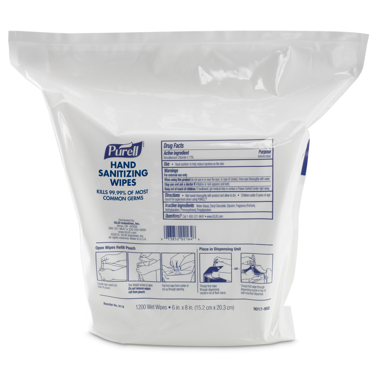 GOJO 1200 Count Refill PURELL FragranceFree Hand Sani GOJ9118-02 for sale online at autumn supply