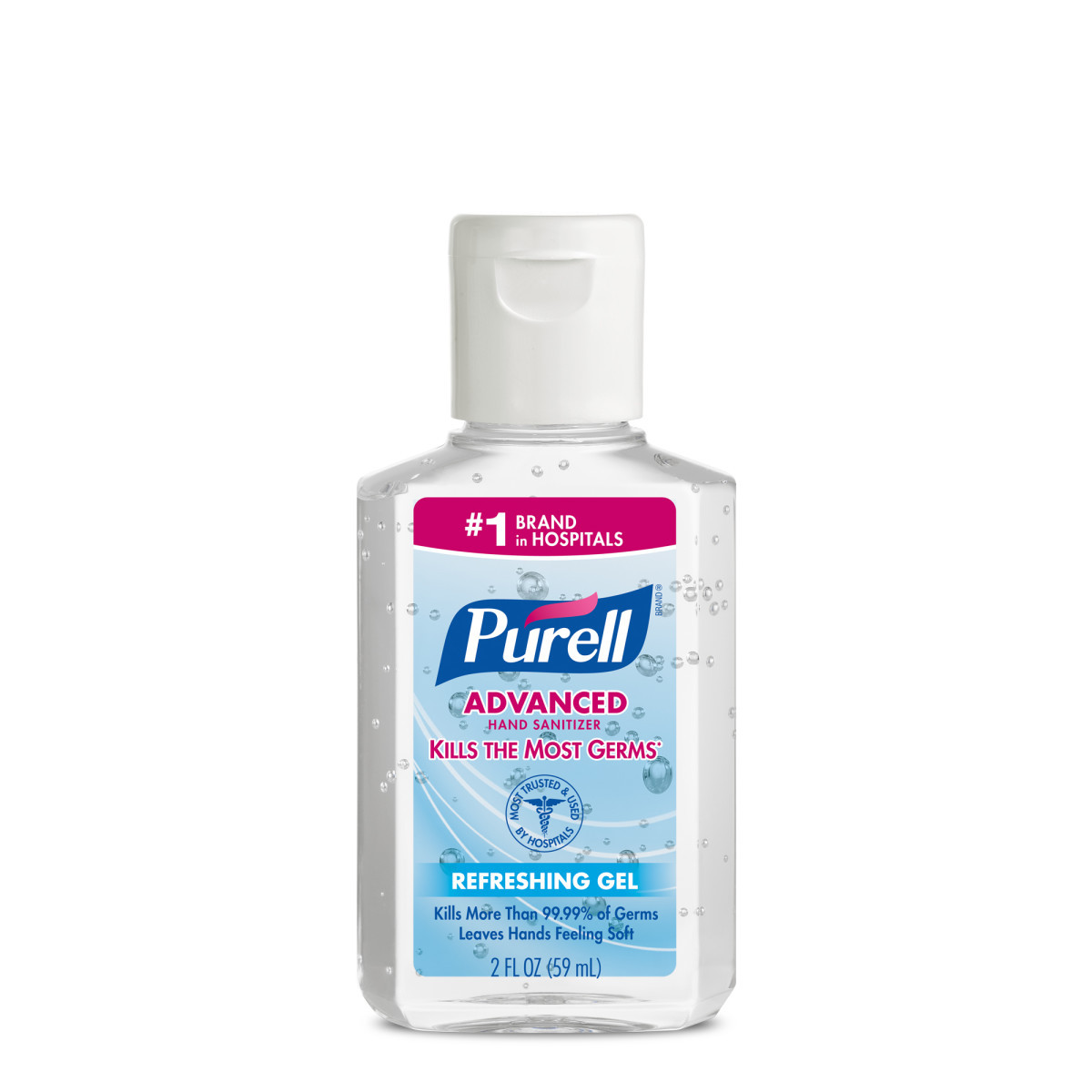 GOJO® 2 Ounce Bottle Clear PURELL® Fragrance-Free Hand Sanitizer (Availability restrictions apply.)