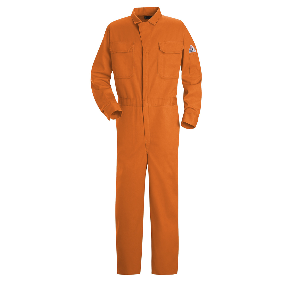 Bulwark® 50 Regular Orange EXCEL FR® Twill Cotton Flame Resistant Coveralls With Zipper Front Closure