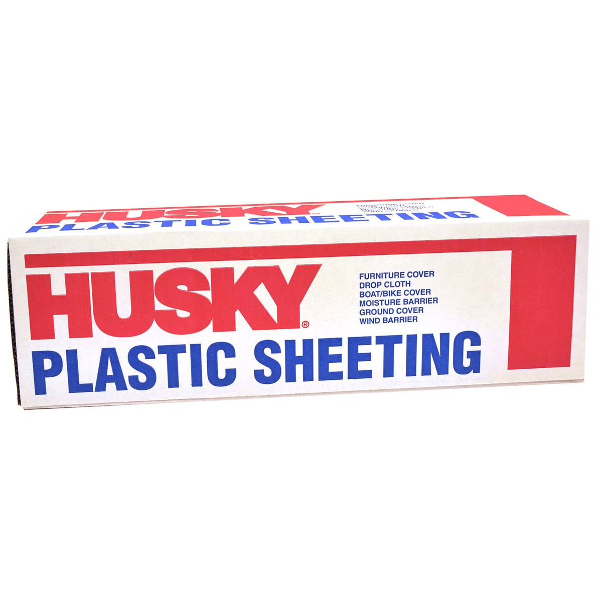 Poly-America 10' X 50' Black 4 mil Polyethylene Husky Plastic Sheeting