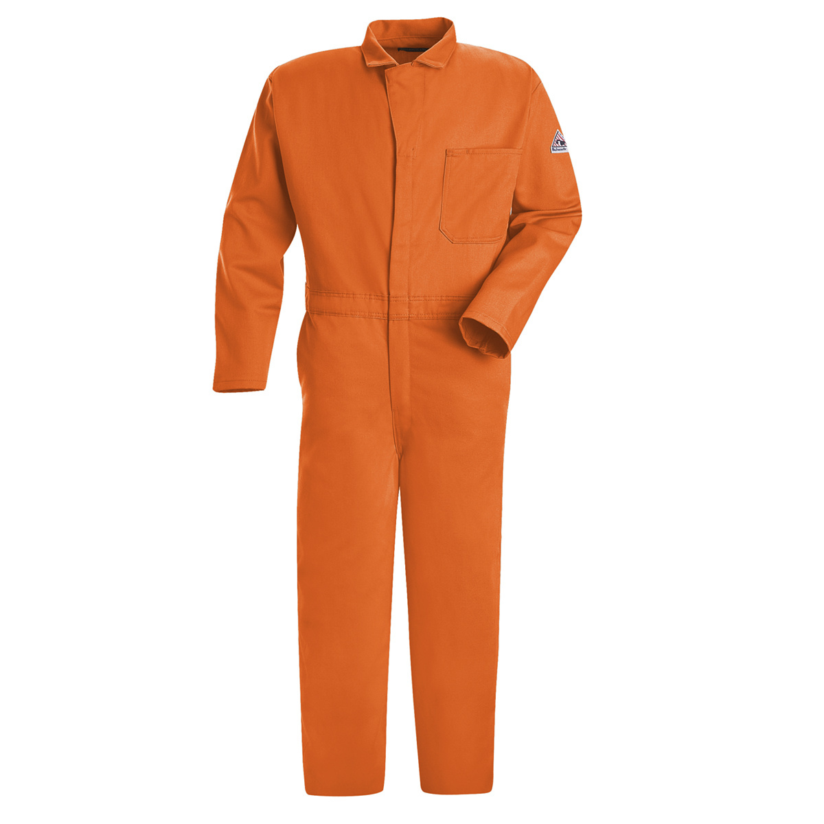Bulwark® 38 Regular Orange EXCEL FR® Twill Cotton Flame Resistant Coveralls With Zipper Front Closure